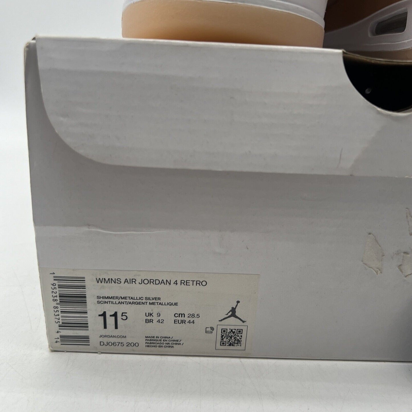 Size 11.5 - Air Jordan 4 Retro Shimmer W White (DJ0675-200)