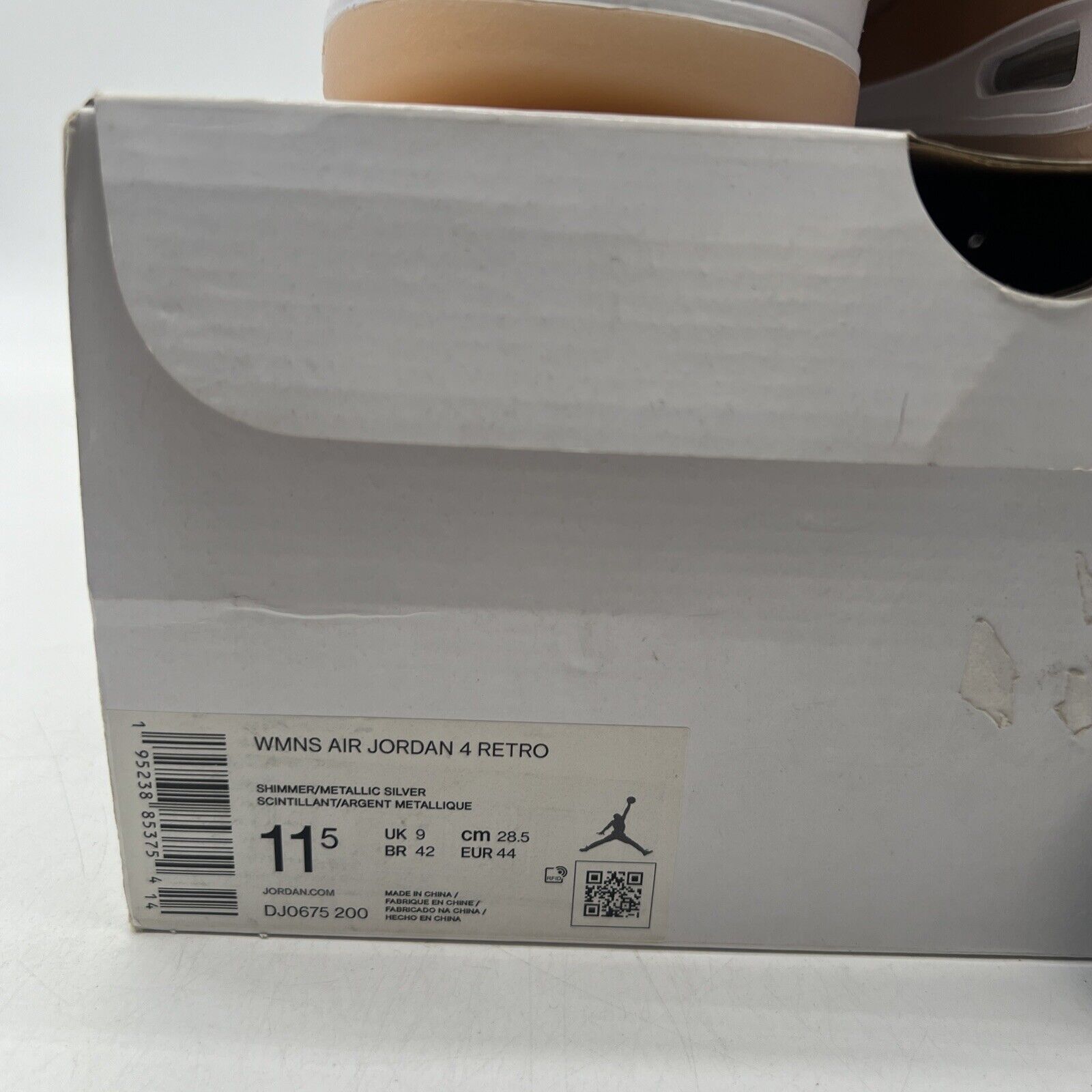Size 11.5 - Air Jordan 4 Retro Shimmer W White (DJ0675-200)