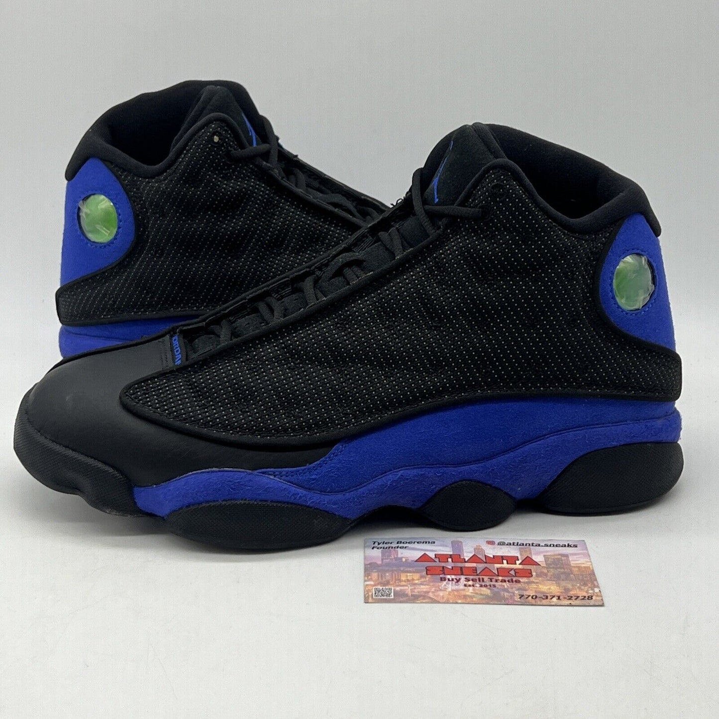 Size 8.5 - Jordan 13 Retro Hyper Royal 2020 Black Blue Suede Leather 414571-040