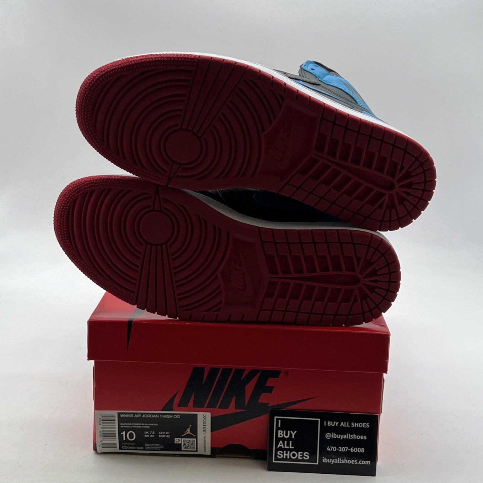 Size 10 - Air Jordan 1 High OG UNC To Chicago 2020 (CD0461-046)