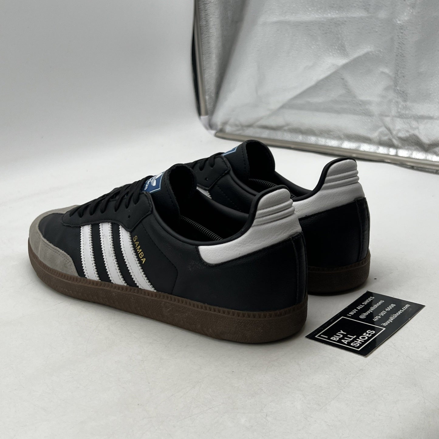 Size 14 - adidas Samba Vegan Low Black Gum (H01878)