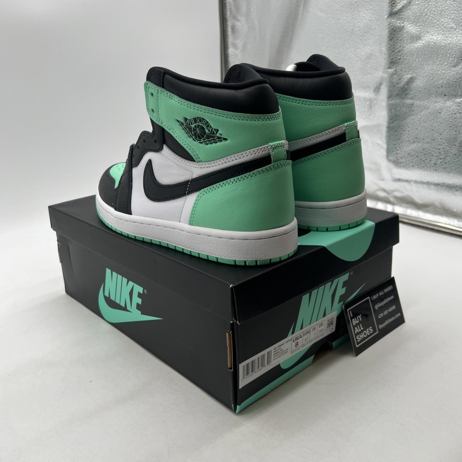 Size 8 - Air Jordan 1 Retro OG High Green Glow (DZ5485-130)