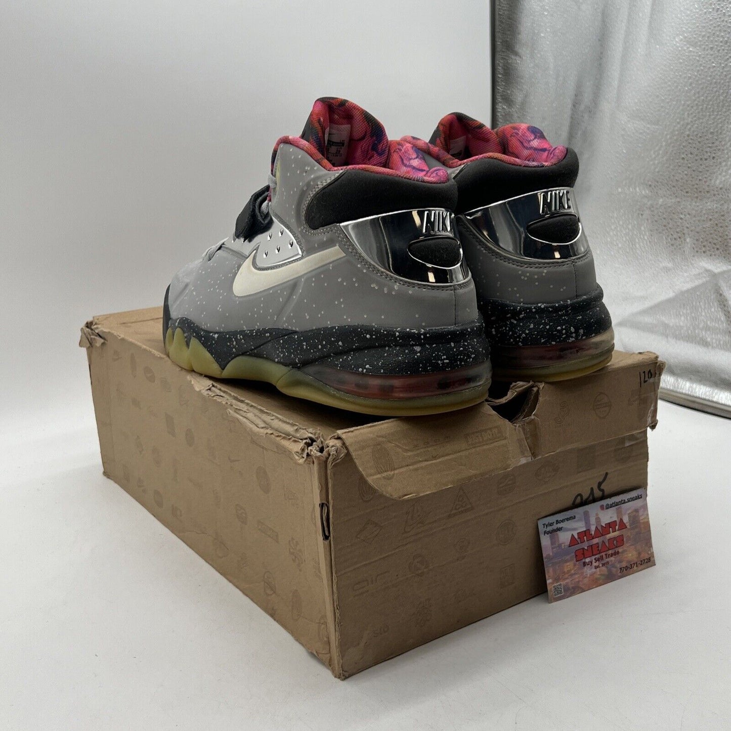 Size 11 - Nike Air Force Max 2013 PRM QS Area 72 Grey (597799-001)