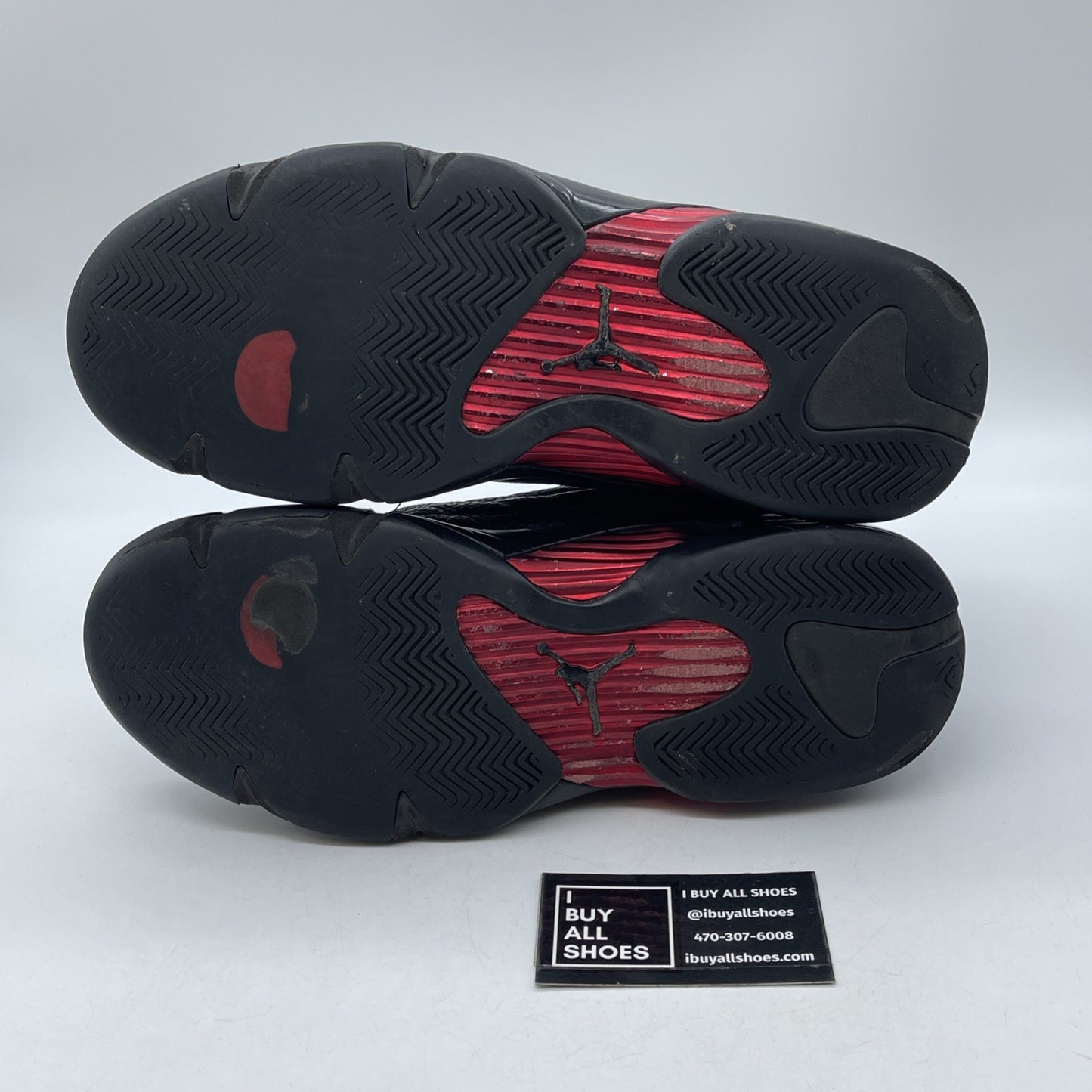 Size 10.5 - Air Jordan 14 Retro 2018 Last Shot Black Red Suede (487471-003)