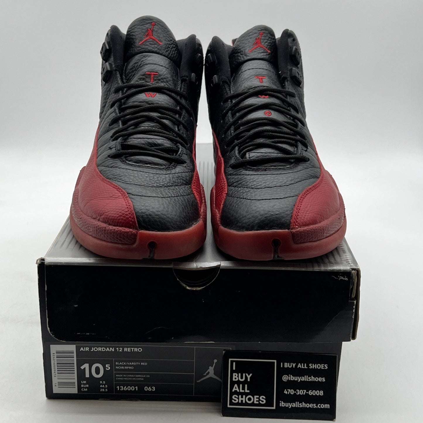 Size 10.5 - Air Jordan 12 Retro 2003 Flu Game (136001-063)