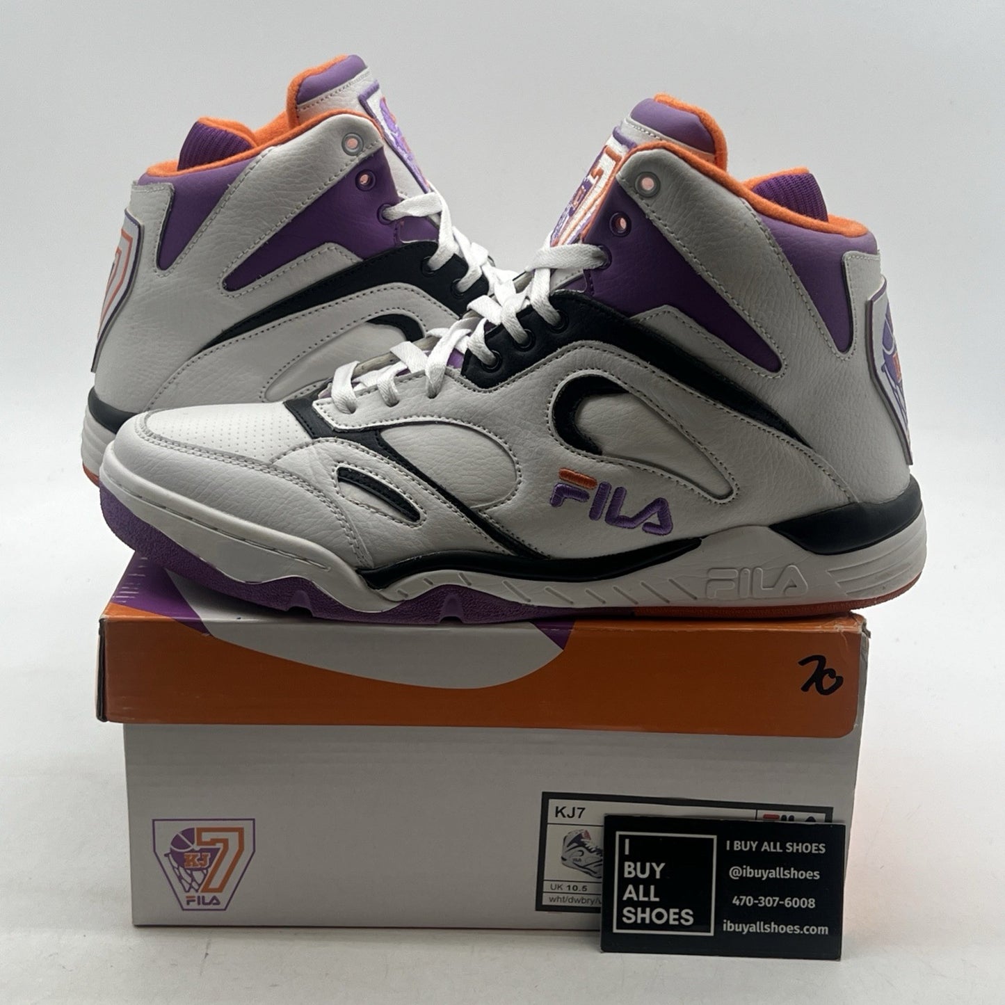 Size 11.5 - FILA- Kevin Johnson KJ7 - Men's - Orange (1VB0079-184)