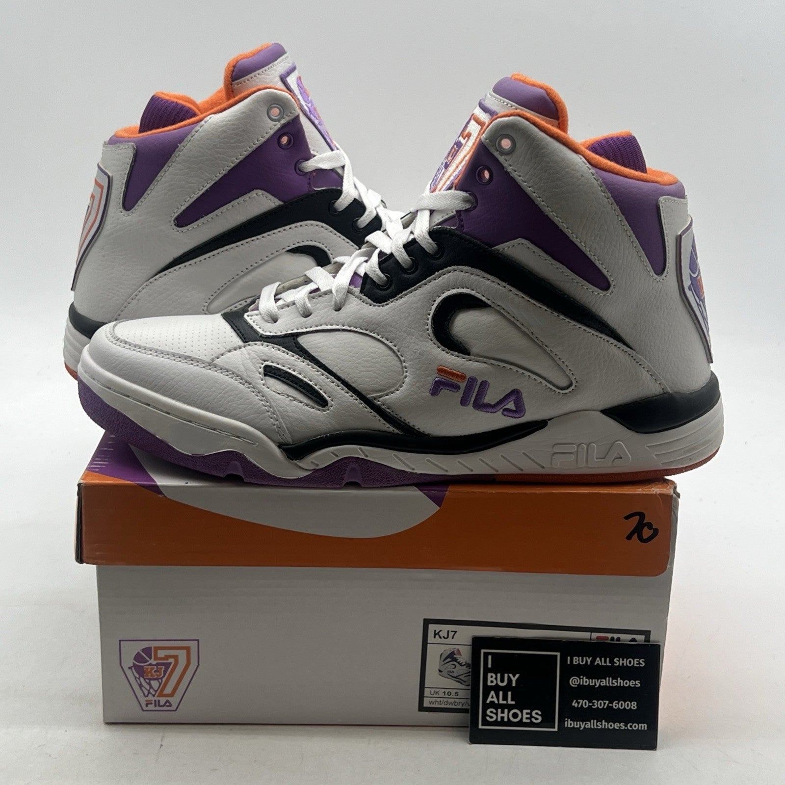 Size 11.5 - FILA- Kevin Johnson KJ7 - Men's - Orange (1VB0079-184)