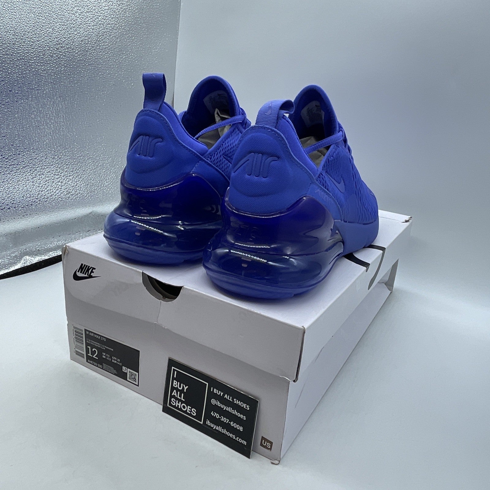 Size 12W - Nike Air Max 270 Light Ultramarine (AH6789-500)