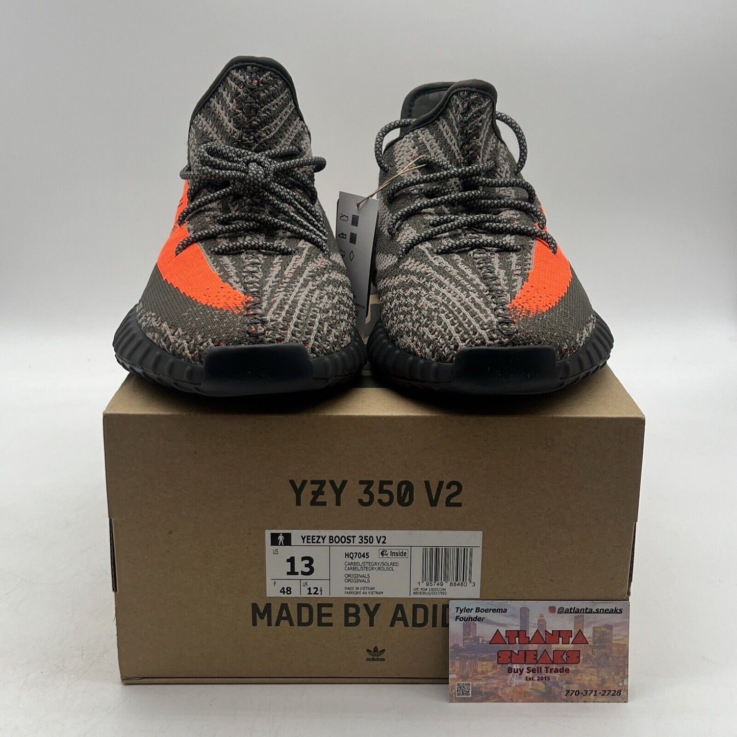 Size 13 - adidas Yeezy Boost 350 V2 Low Carbon Beluga (HQ7045)