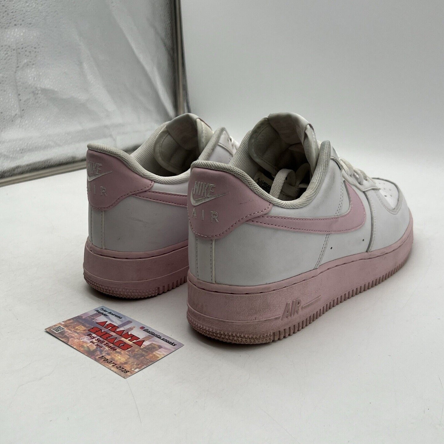 Size 9 - Nike Air Force 1 '07 Low White Pink Sole Leather (CK7663-100)