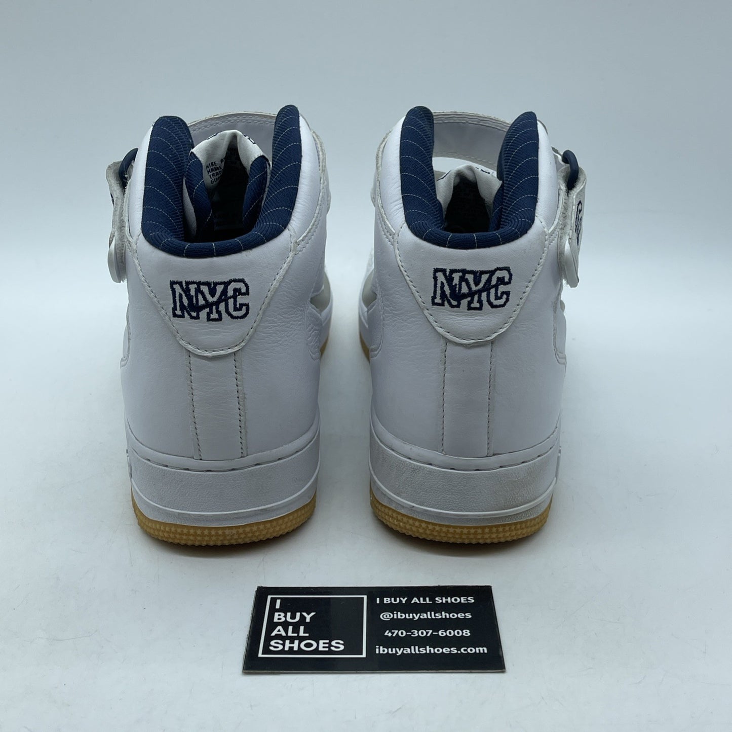 Size 9.5 - Nike Air Force 1 Jewel QS Mid NYC Yankees White Leather (DH5622-100)