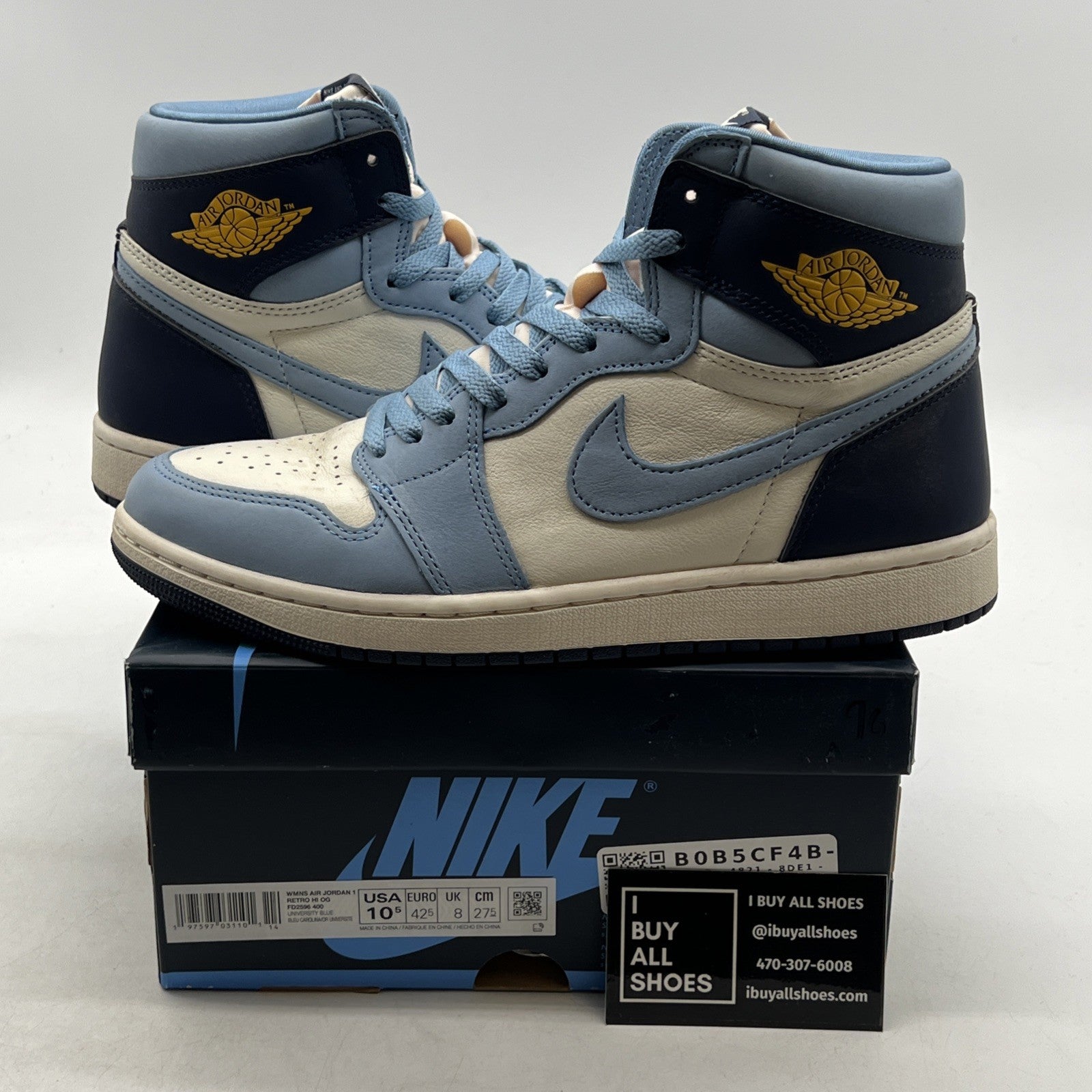Size 10.5 - Air Jordan 1 Retro High OG First in Flight W (FD2596-400)