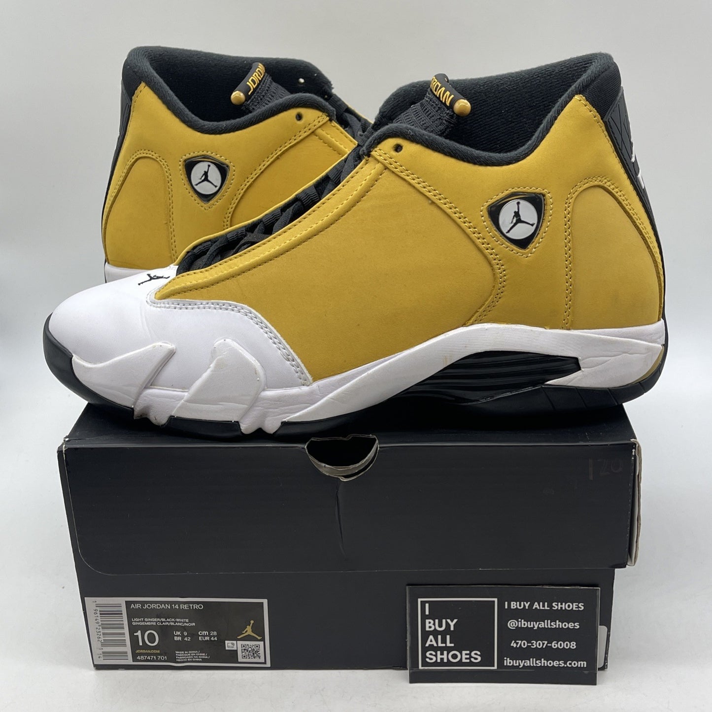 Size 10 - Air Jordan 14 Retro Light Ginger 2022 (487471-701)