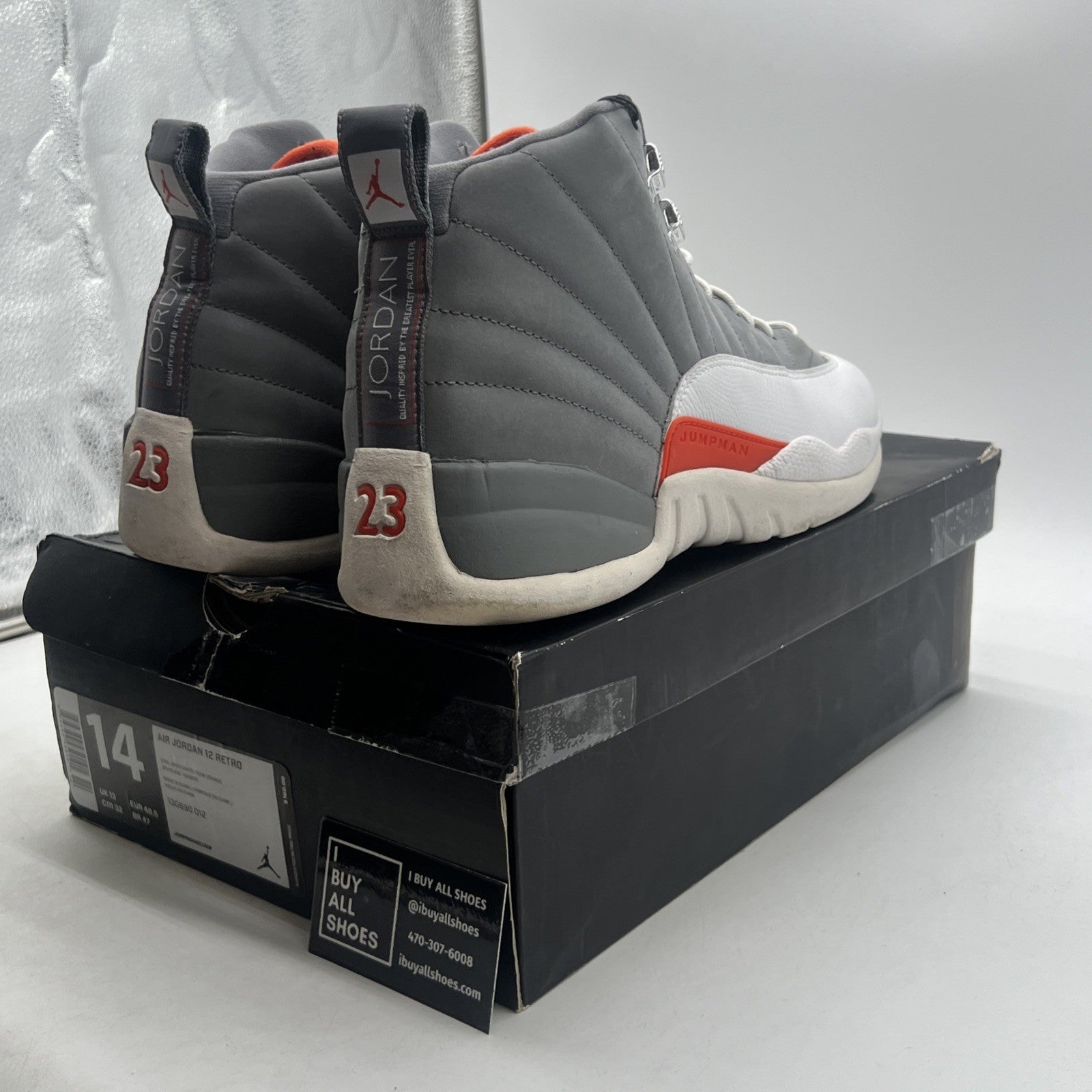 Size 14 - Air Jordan 12 Retro Cool Grey (130690-012)