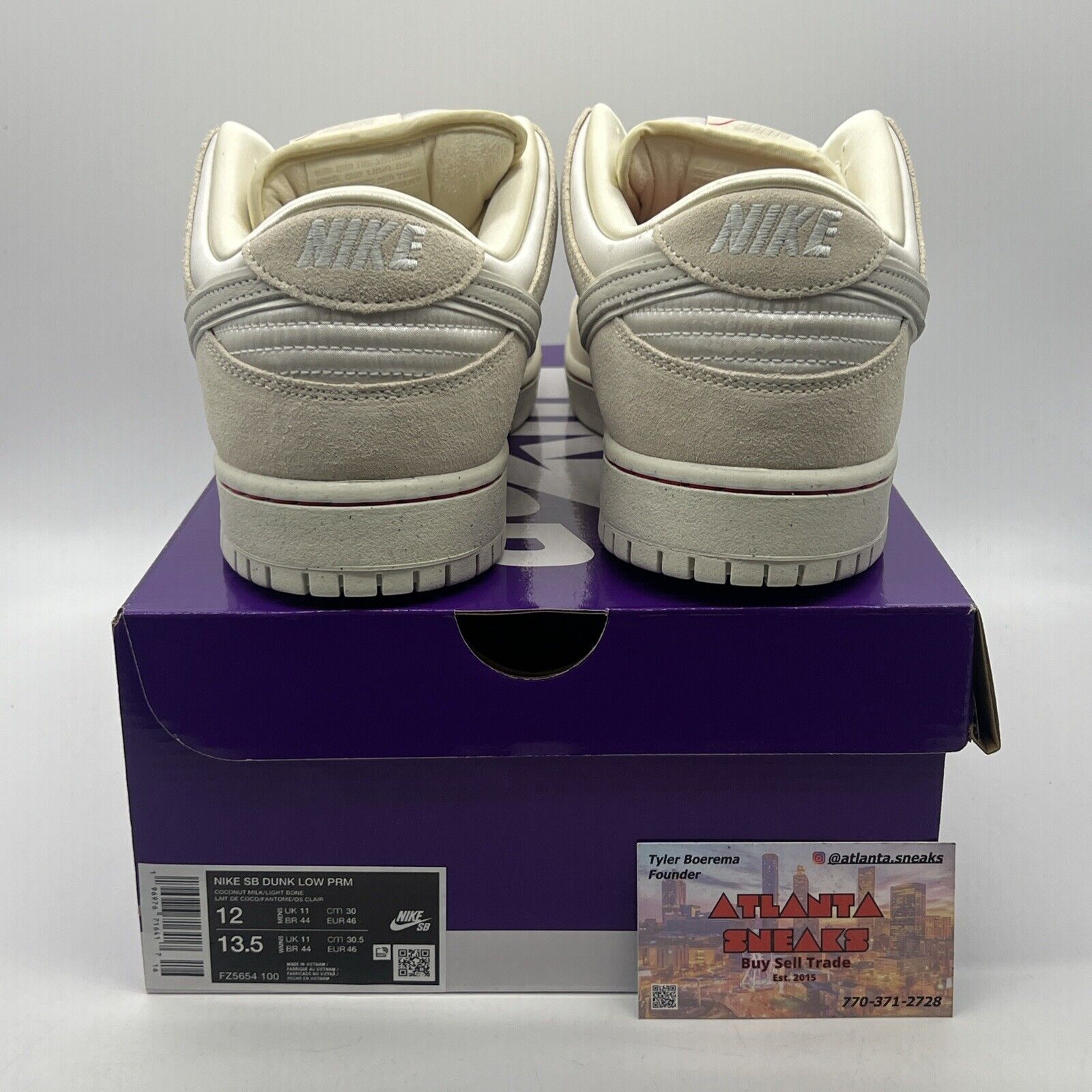 Size 12 - Nike Dunk Premium SB Low City of Love Collection - Coconut Milk