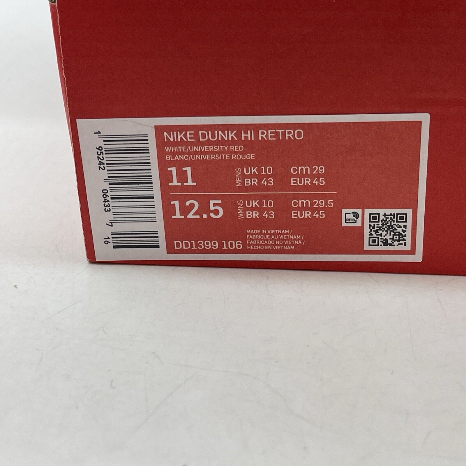 Size 11 - Nike Dunk High Championship Red White Leather (DD1399-106)