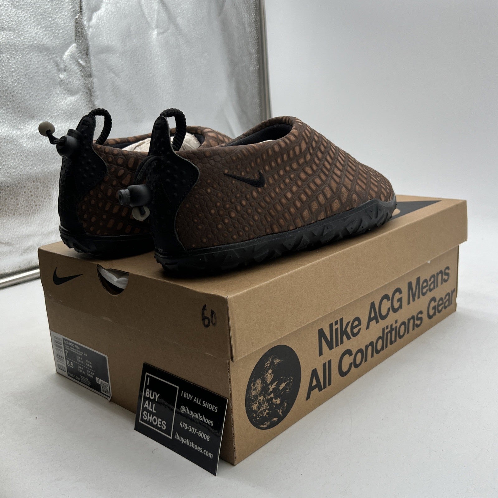 Size 7 - Nike ACG Moc Premium Cacao Wow Croc (FV4571-200)