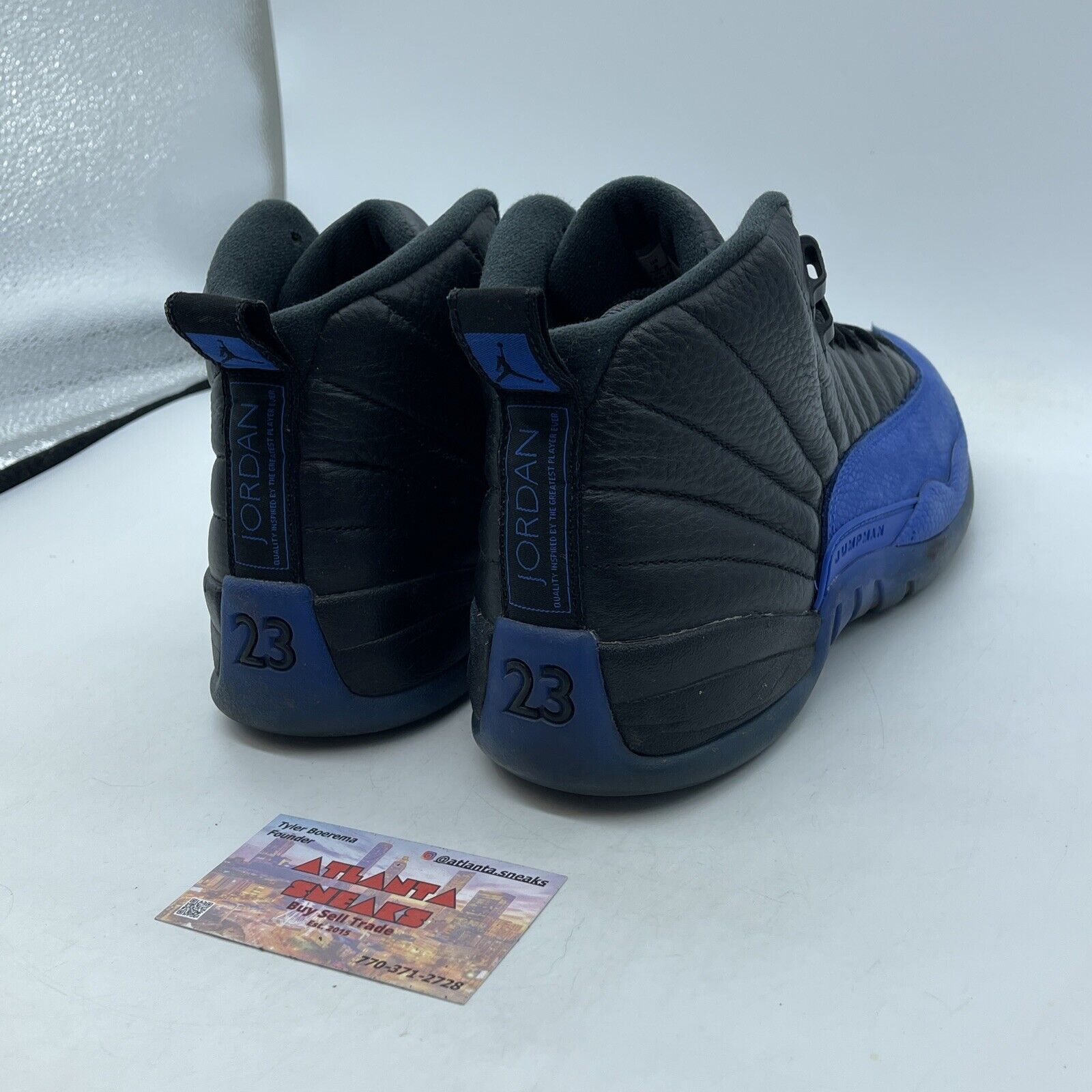 Size 8 - Air Jordan 12 Retro Game Royal Black Blue Suede Leather (130690-014)