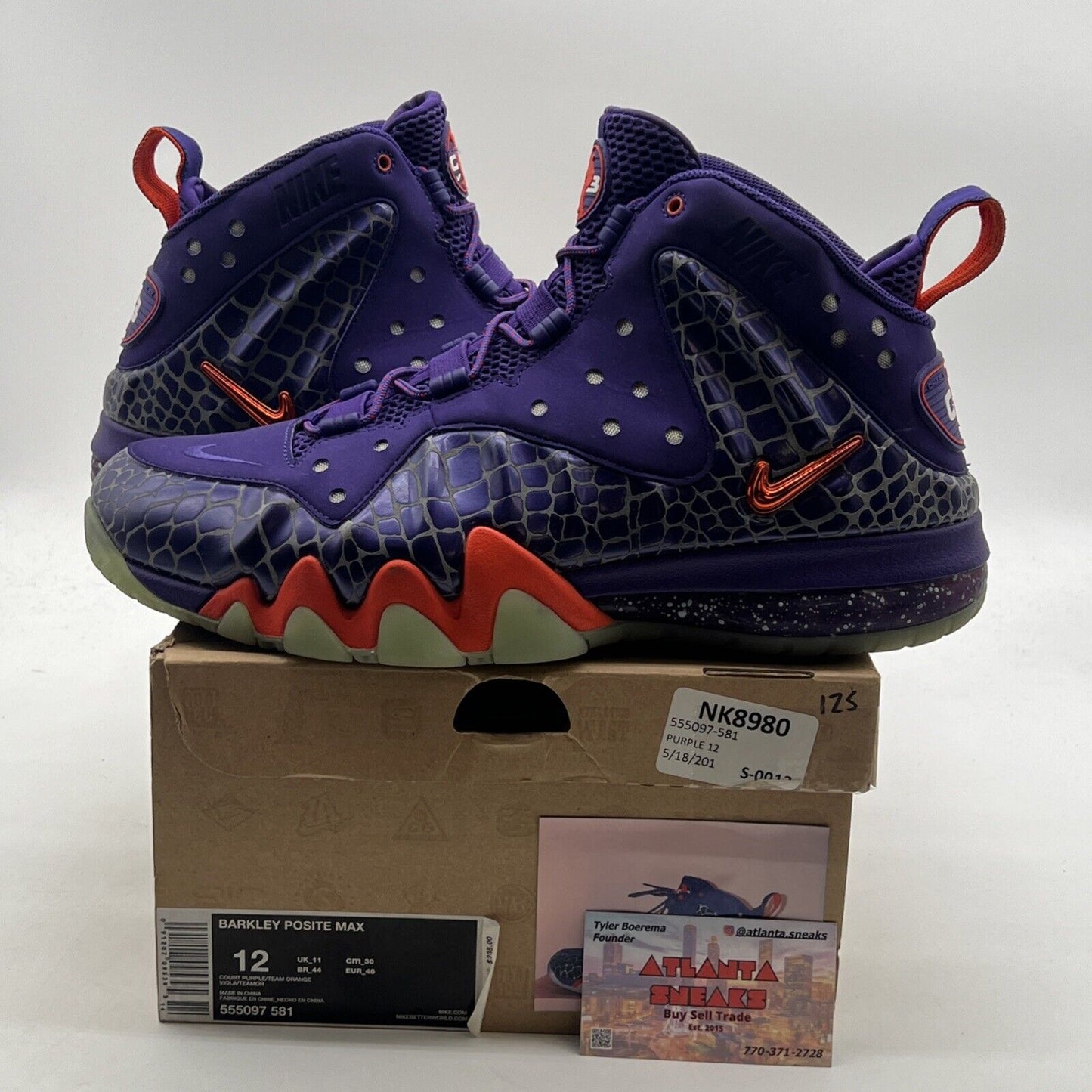 Size 12 - Nike Barkley Posite Max Phoenix Suns (555097-581)