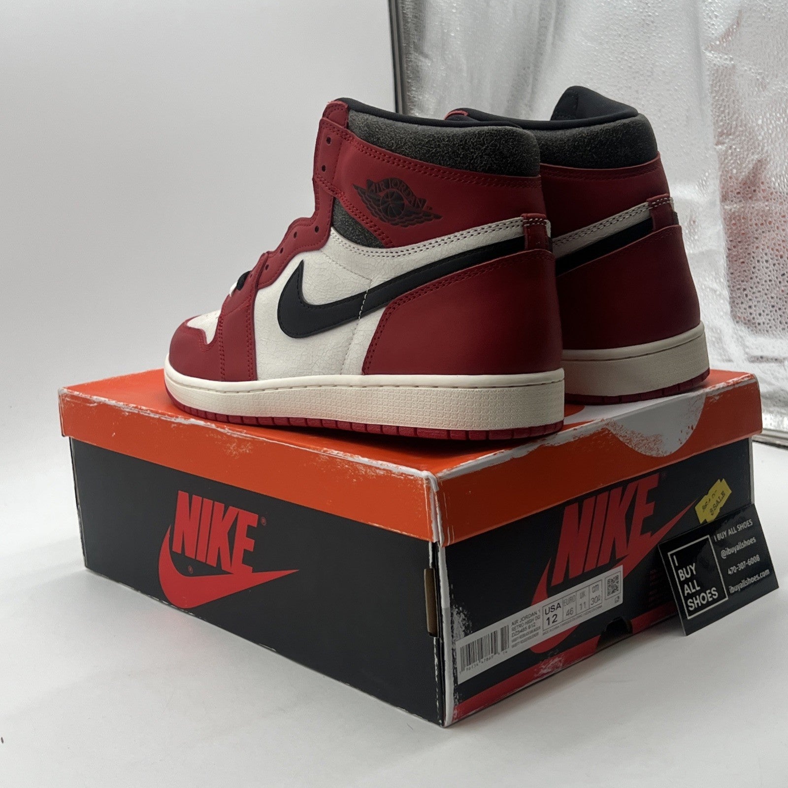 Size 12 - Air Jordan 1 Retro High  Chicago Reimagined Lost & Found (DZ5485-612)