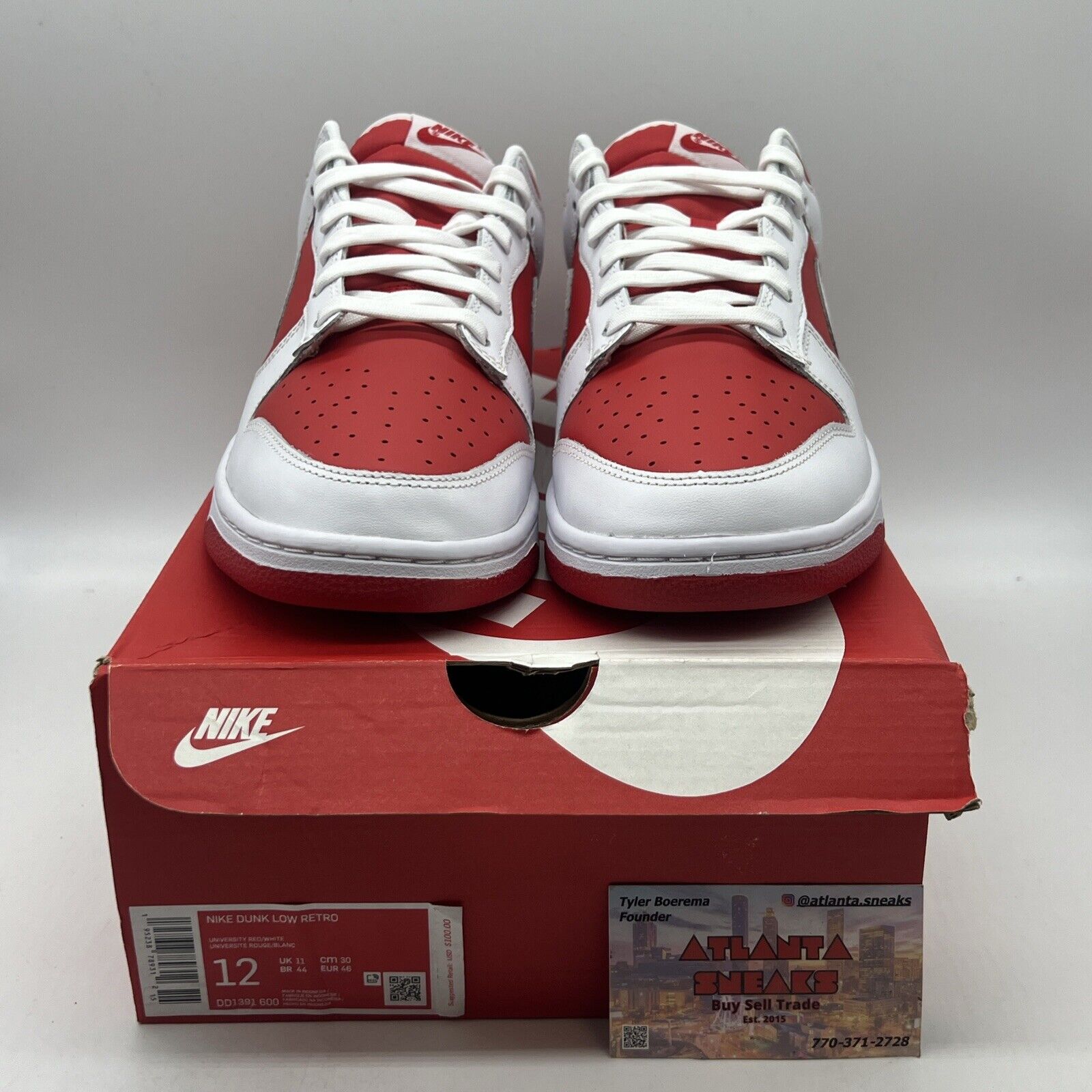 Size 12 - Nike Dunk Low Championship Red 2021 Brand New Og All