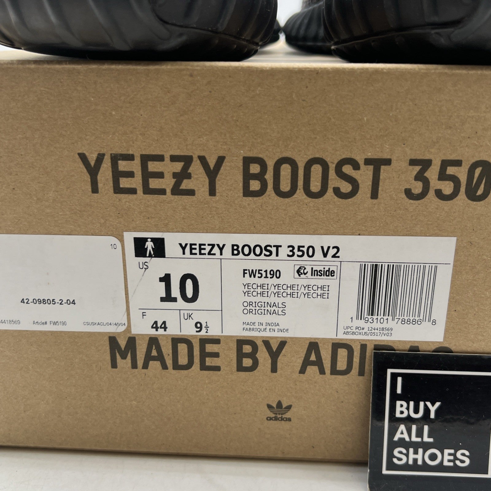 Size 10 - adidas Yeezy Boost 350 V2 Yecheil Non-Reflective (FW5190)