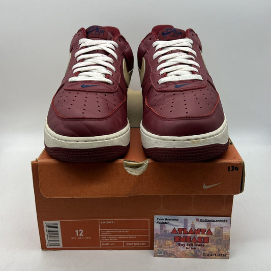 Size 12 - Nike Air Force 1 Low LeBron James White Gold Leather (306353-671)