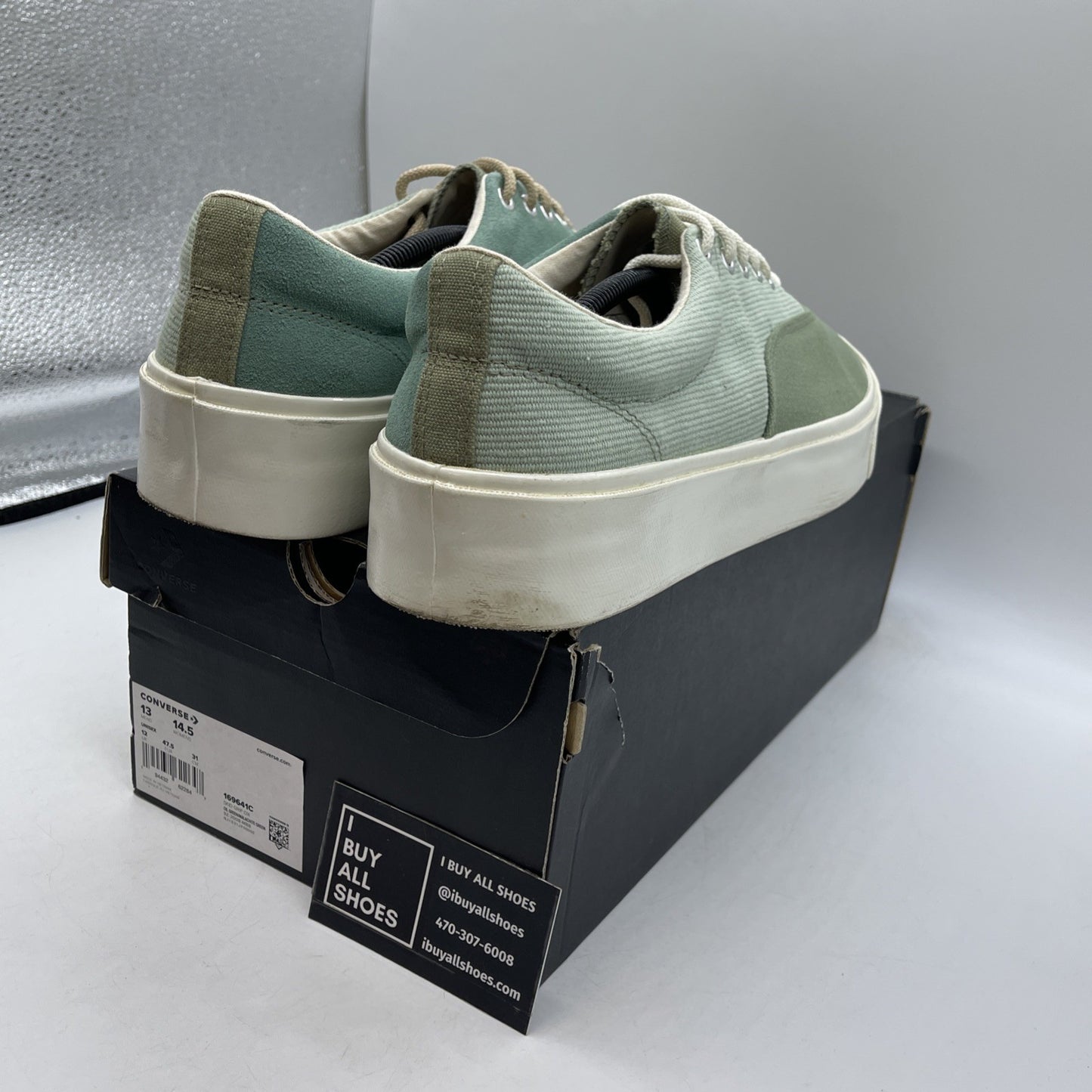 Size 13 - Converse Skid Grip Low Malachite Green (169641C)