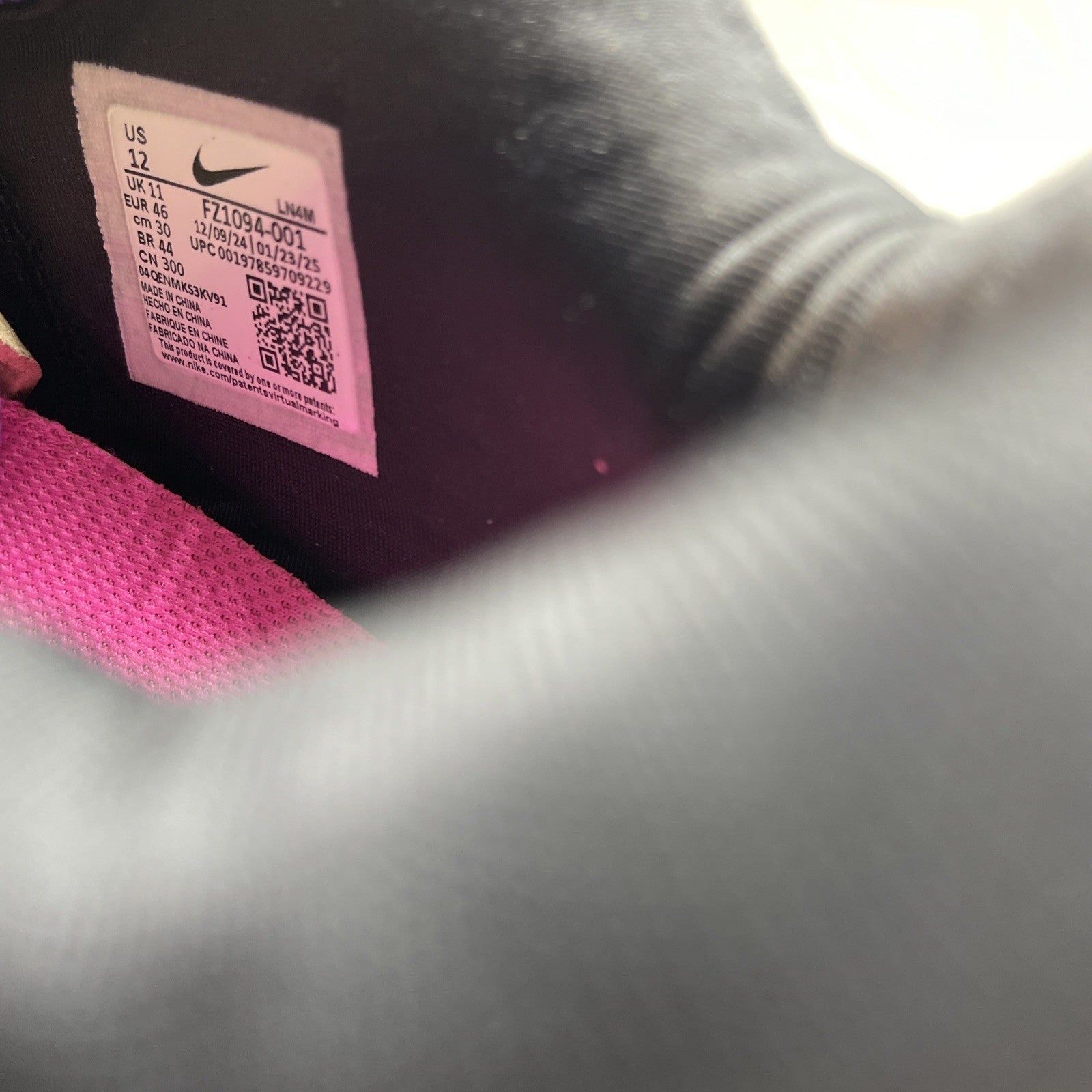 Size 12 - Nike LeBron 22 Blacklight (FZ1094-001)