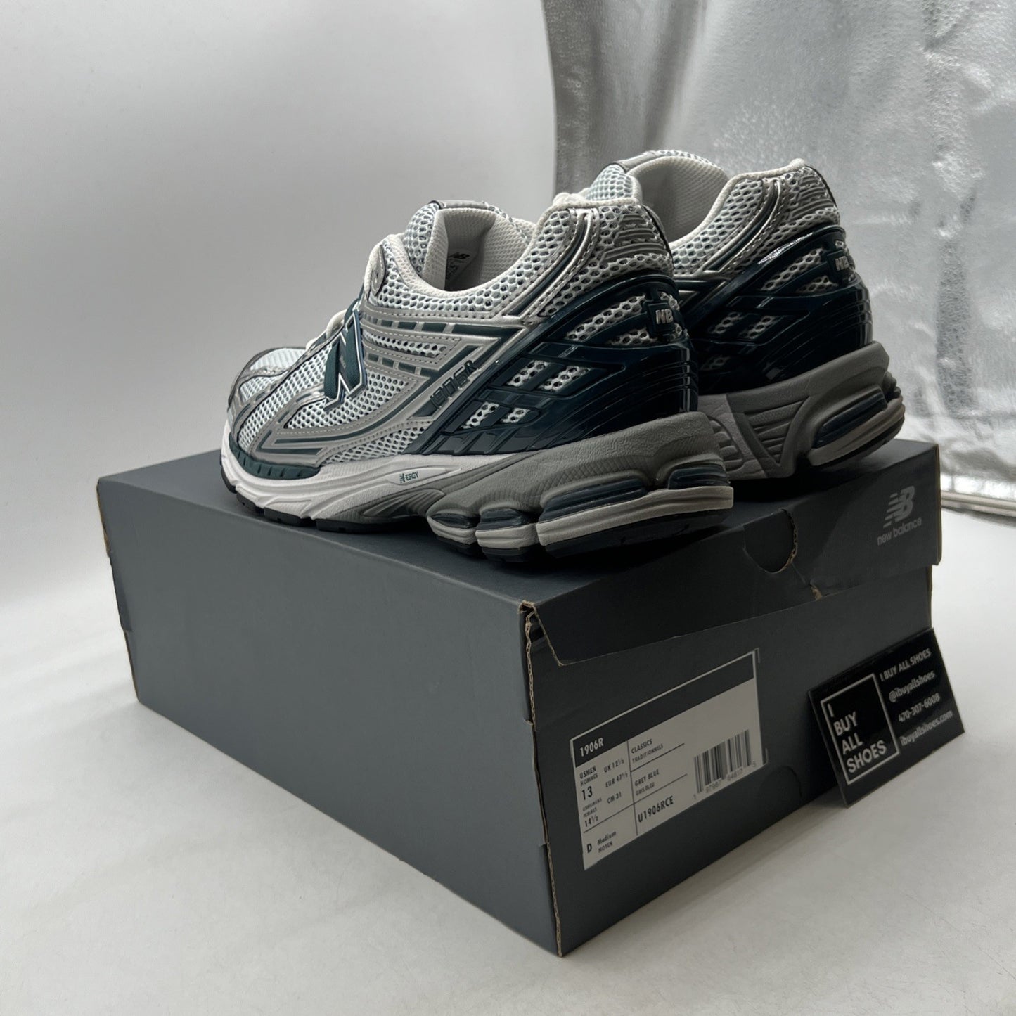 Size 13 - New Balance 1906R Silver Metallic Deep Ocean (U1906RCE)