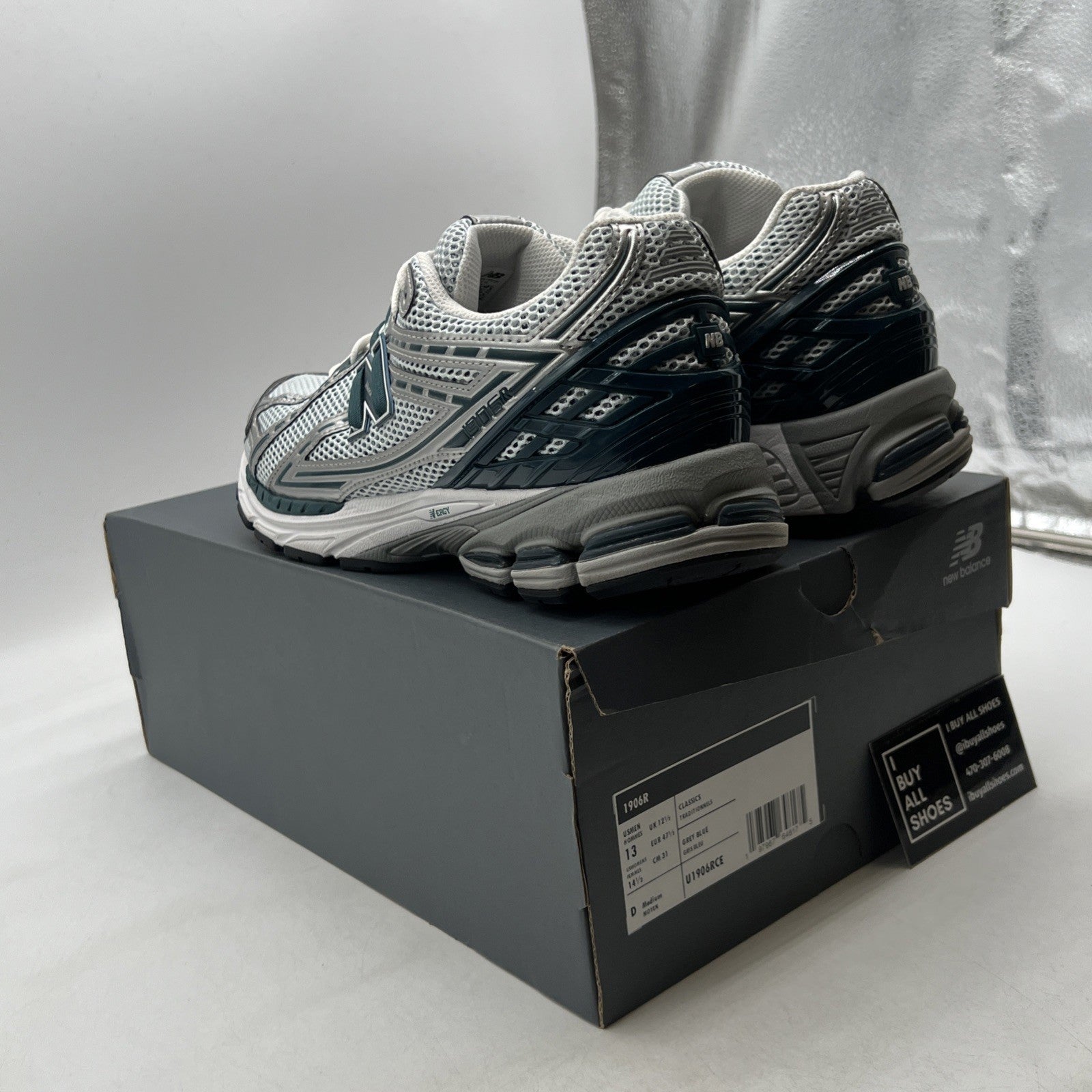 Size 13 - New Balance 1906R Silver Metallic Deep Ocean (U1906RCE)