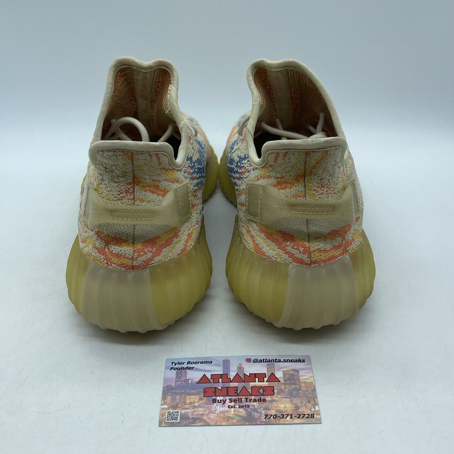 Size 9 - adidas Yeezy Boost 350 V2 Low MX Oat Blue Yellow Orange Suede (GW3773)