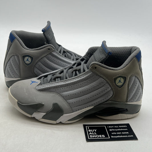 Size 7.5 - Air Jordan 14 Retro Wolf Grey (487471-004)