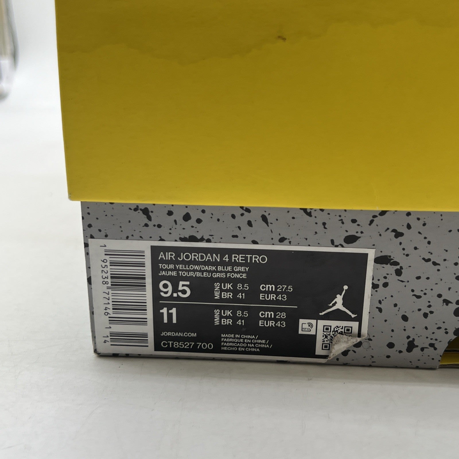 Size 9.5 - Air Jordan 4 Retro Mid Lightning (CT8527-700)