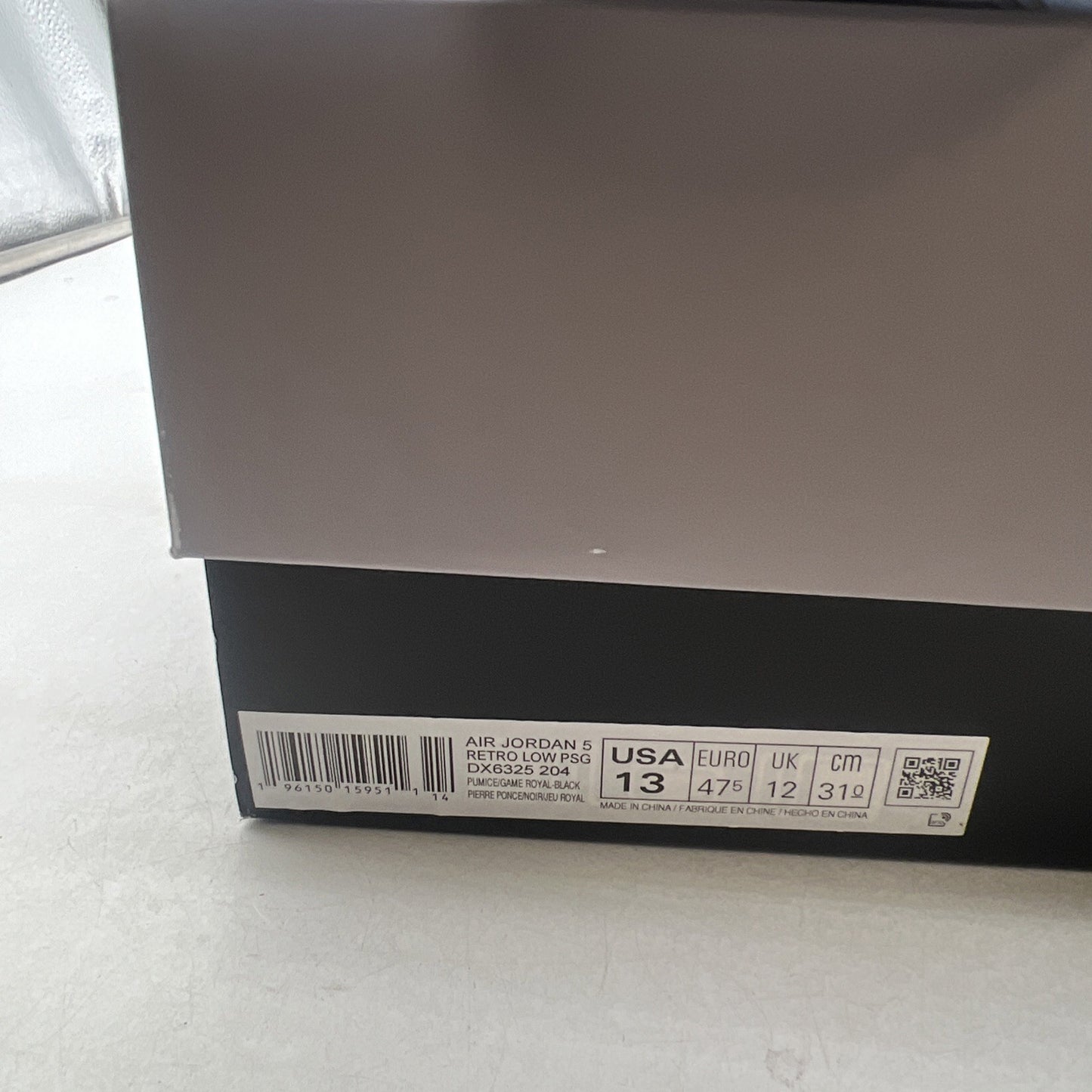 Size 13 - Paris Saint-Germain x Air Jordan 5 Retro Low Paname (DX6325-204)