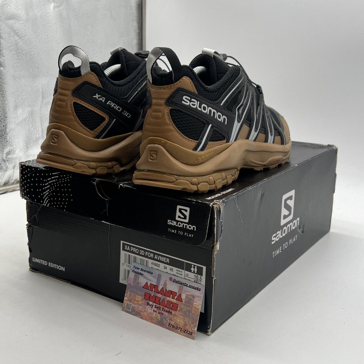 Size 11 - Salomon (L41662200) XA Pro 3D V9 Hiking - Natural/Black