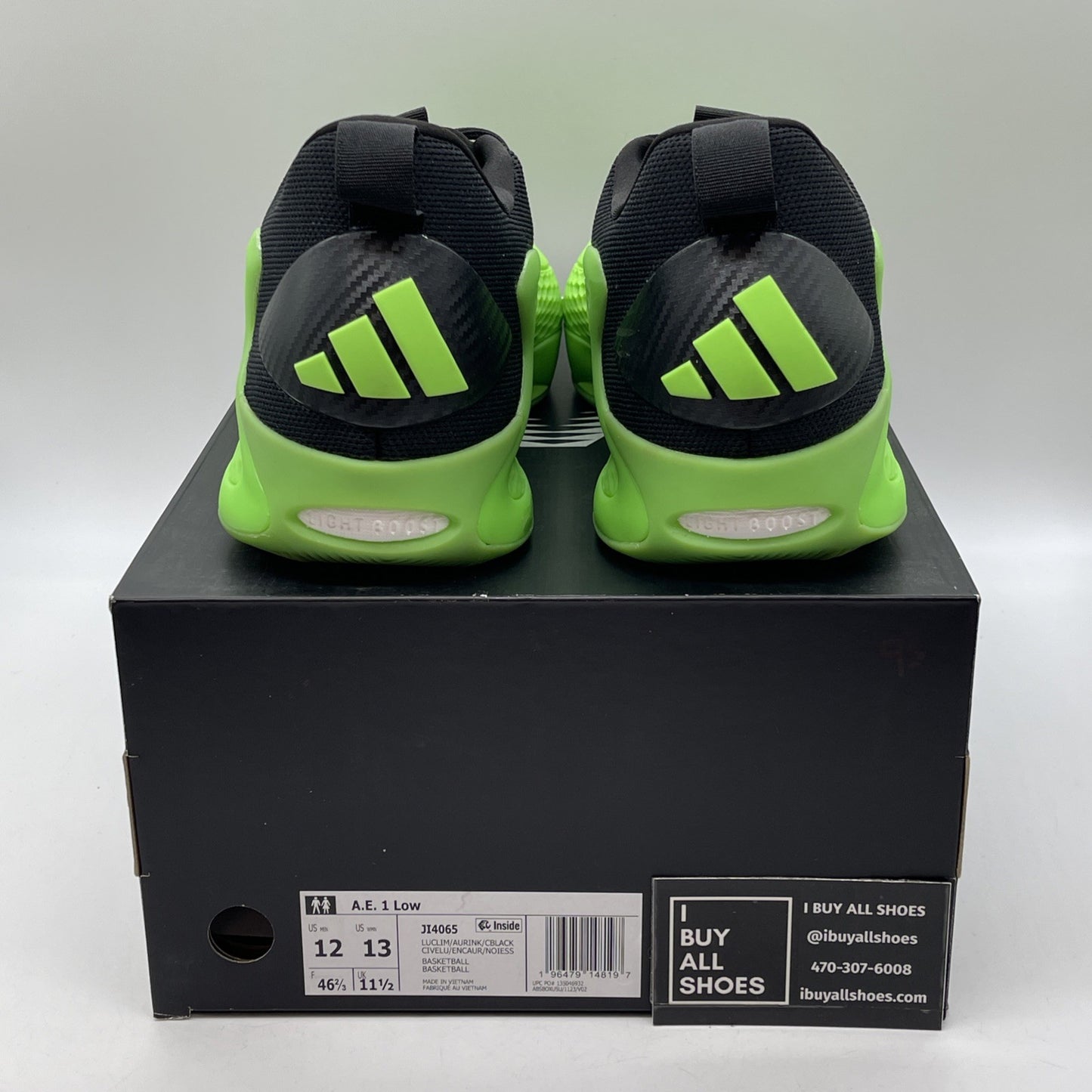 Size 12 - adidas AE 1 Low Slime Green Black Suede (JI4065)