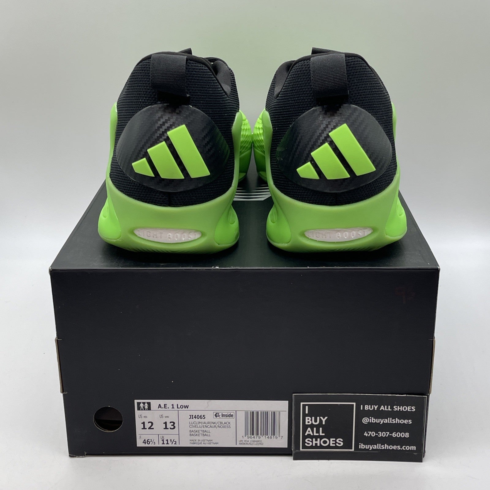 Size 12 - adidas AE 1 Low Slime Green Black Suede (JI4065)