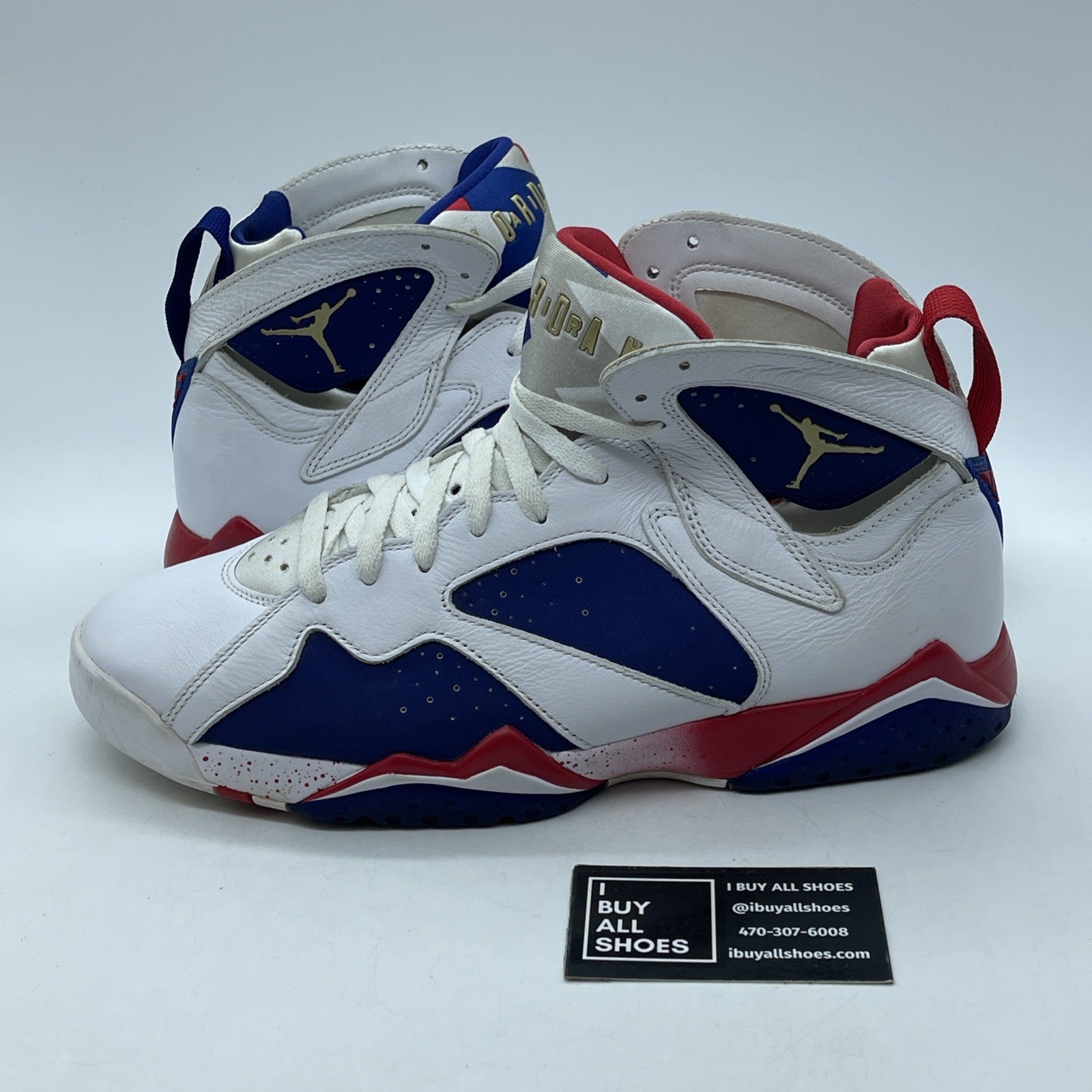 Size 11 - Air Jordan 7 Retro Tinker Alternate White Blue Leather (304775-123)