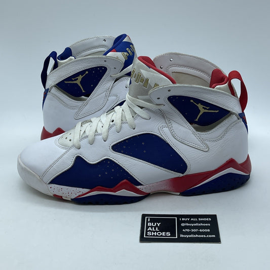 Size 11 - Air Jordan 7 Retro Tinker Alternate White Blue Leather (304775-123)