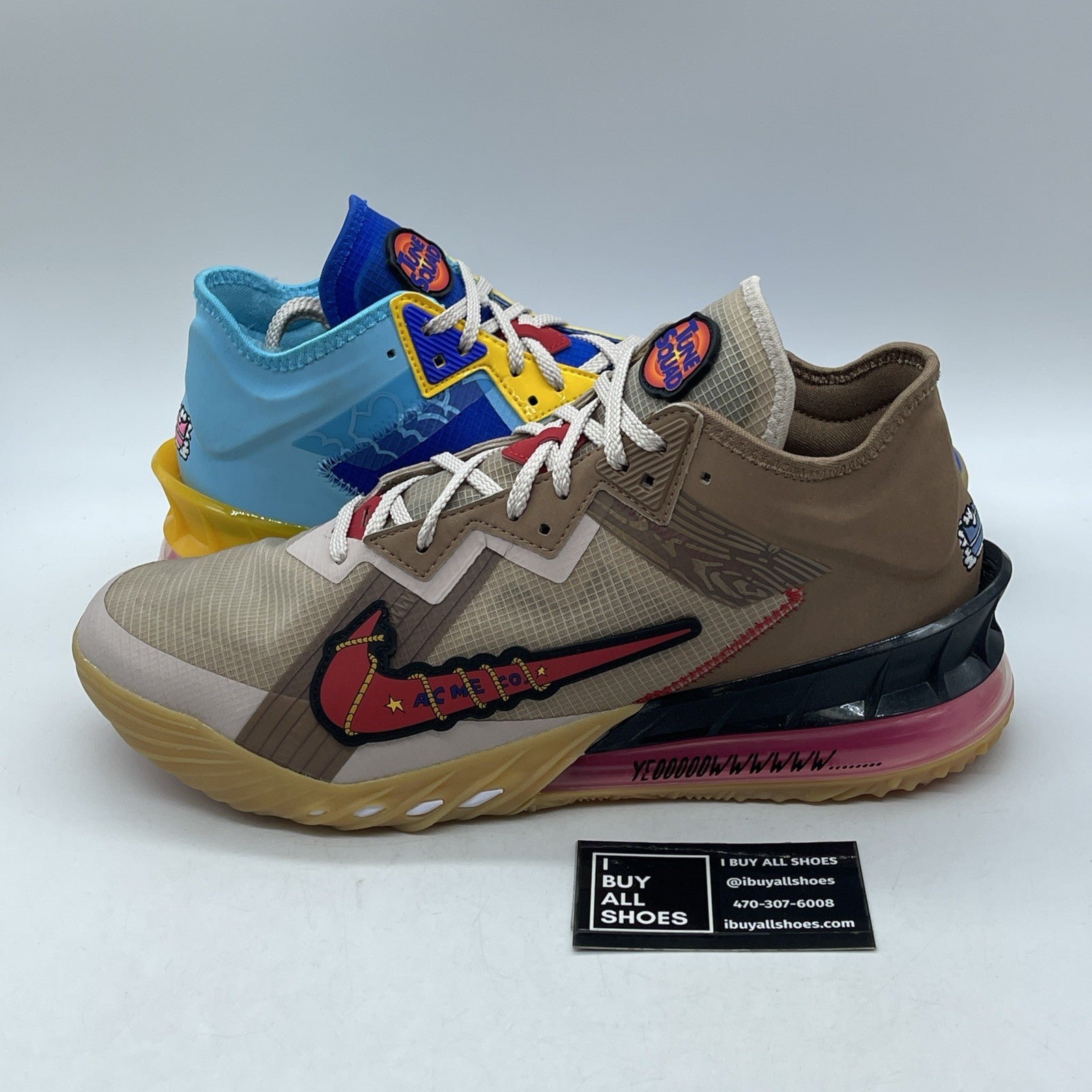 Size 12 - Nike Space Jam x LeBron 18 Low Wile E. x Roadrunner (CV7562-401)