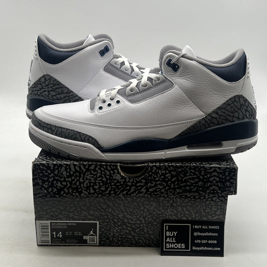 Size 14 - Air Jordan 3 Retro Midnight Navy (CT8532-140)