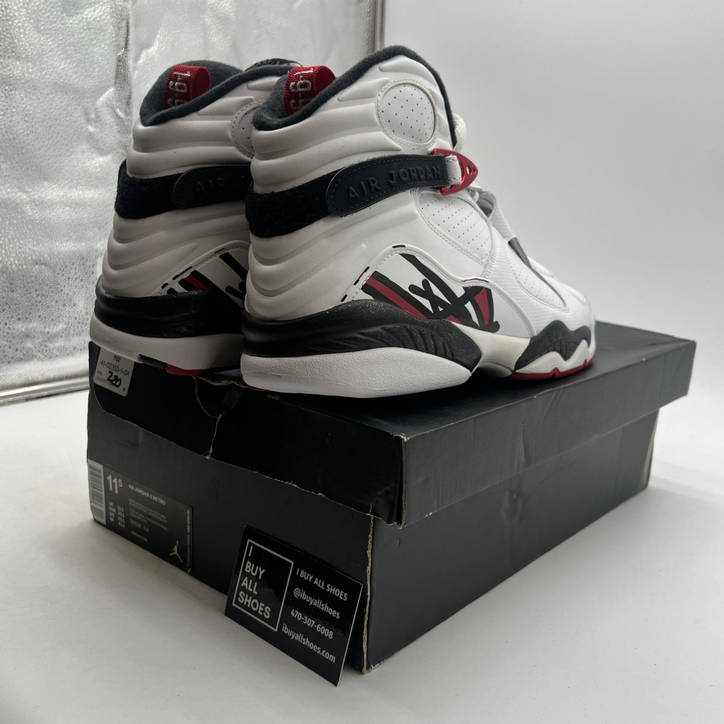 Size 11.5 - Air Jordan 8 Retro Alternate (305381-104)