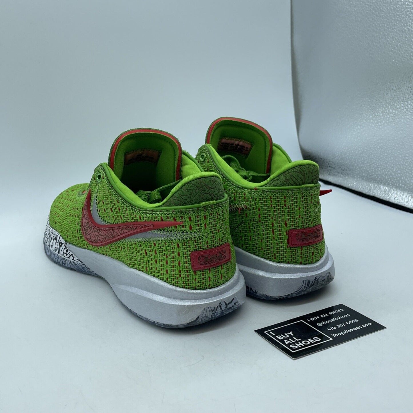 Size 11 - Nike LeBron 20 EP Stocking Stuffer Green Red Suede (FJ4956-300)