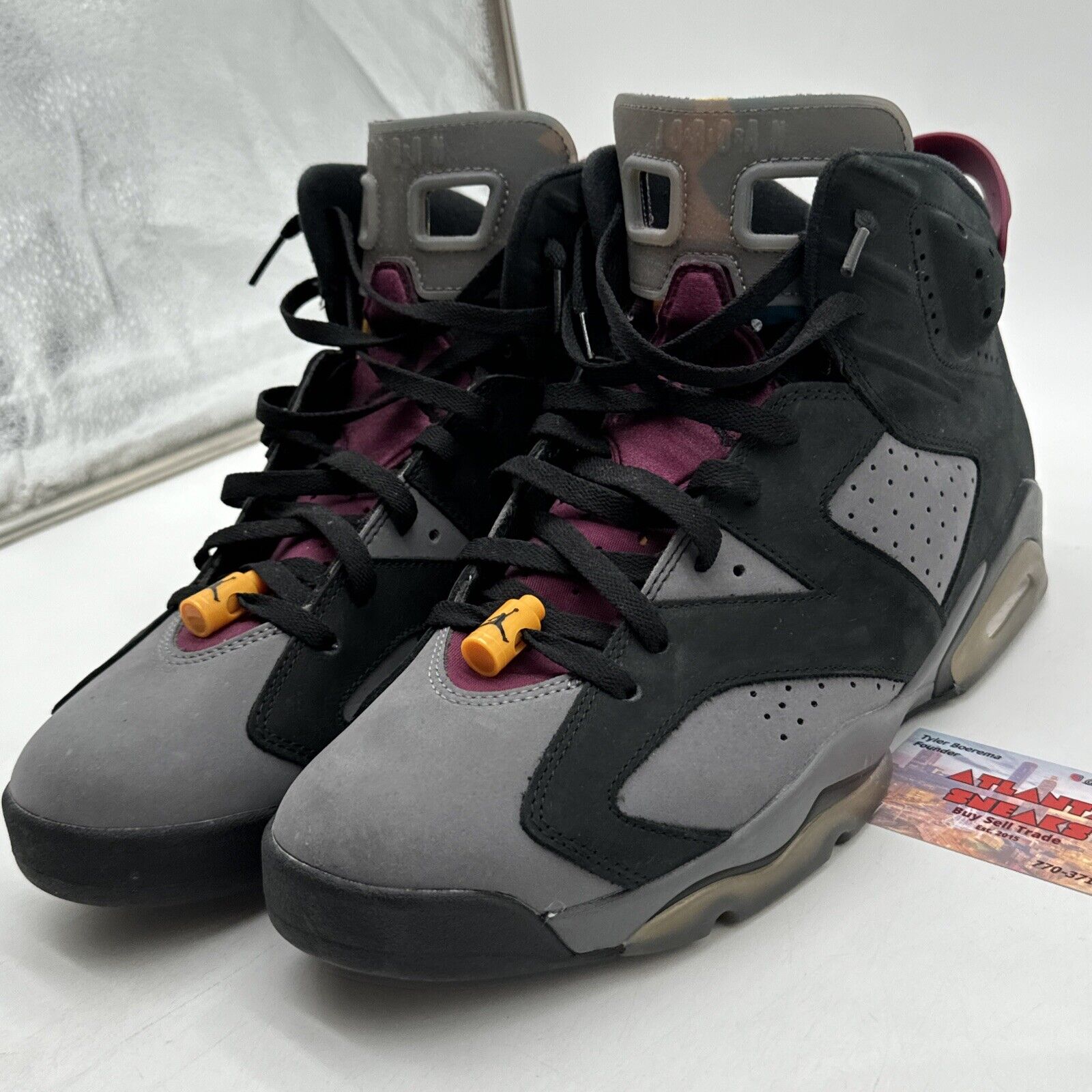 Size 13 - Jordan 6 Bordeaux Grey Burgundy Blue Brown Suede