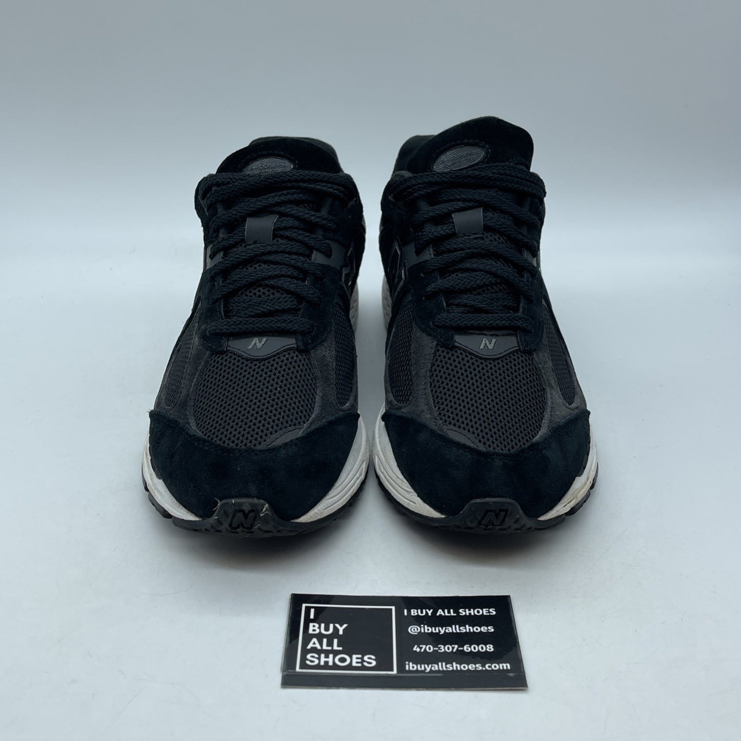Size 8.5 - New Balance 2002R Black Gunmetal Grey Suede Leather (M2002RBK)