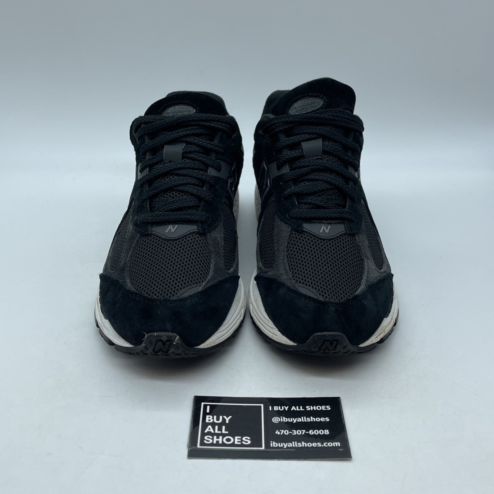 Size 8.5 - New Balance 2002R Black Gunmetal Grey Suede Leather (M2002RBK)