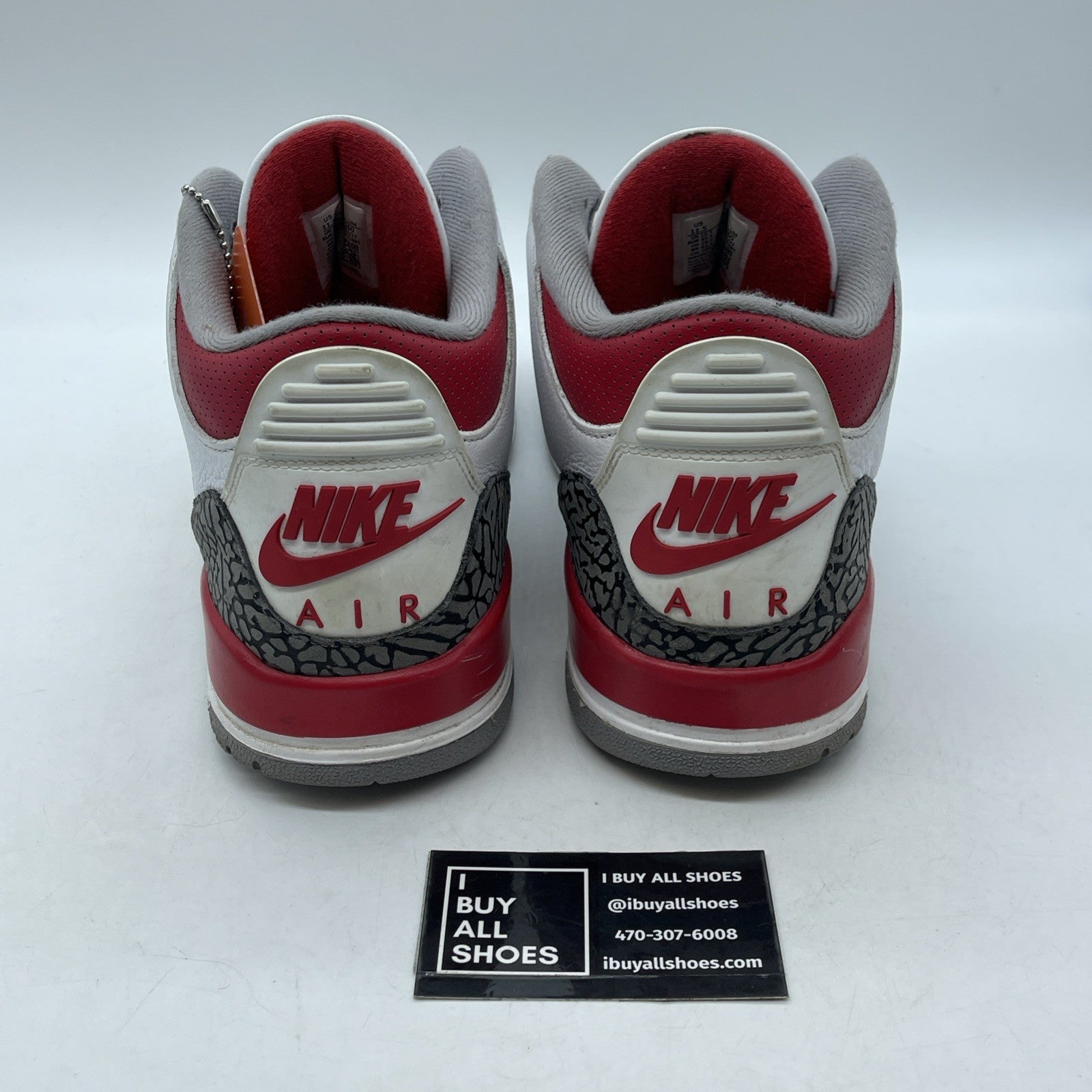 Size 11.5 - Jordan 3 Retro Mid Fire Red White Grey Suede Leather (DN3707-160)