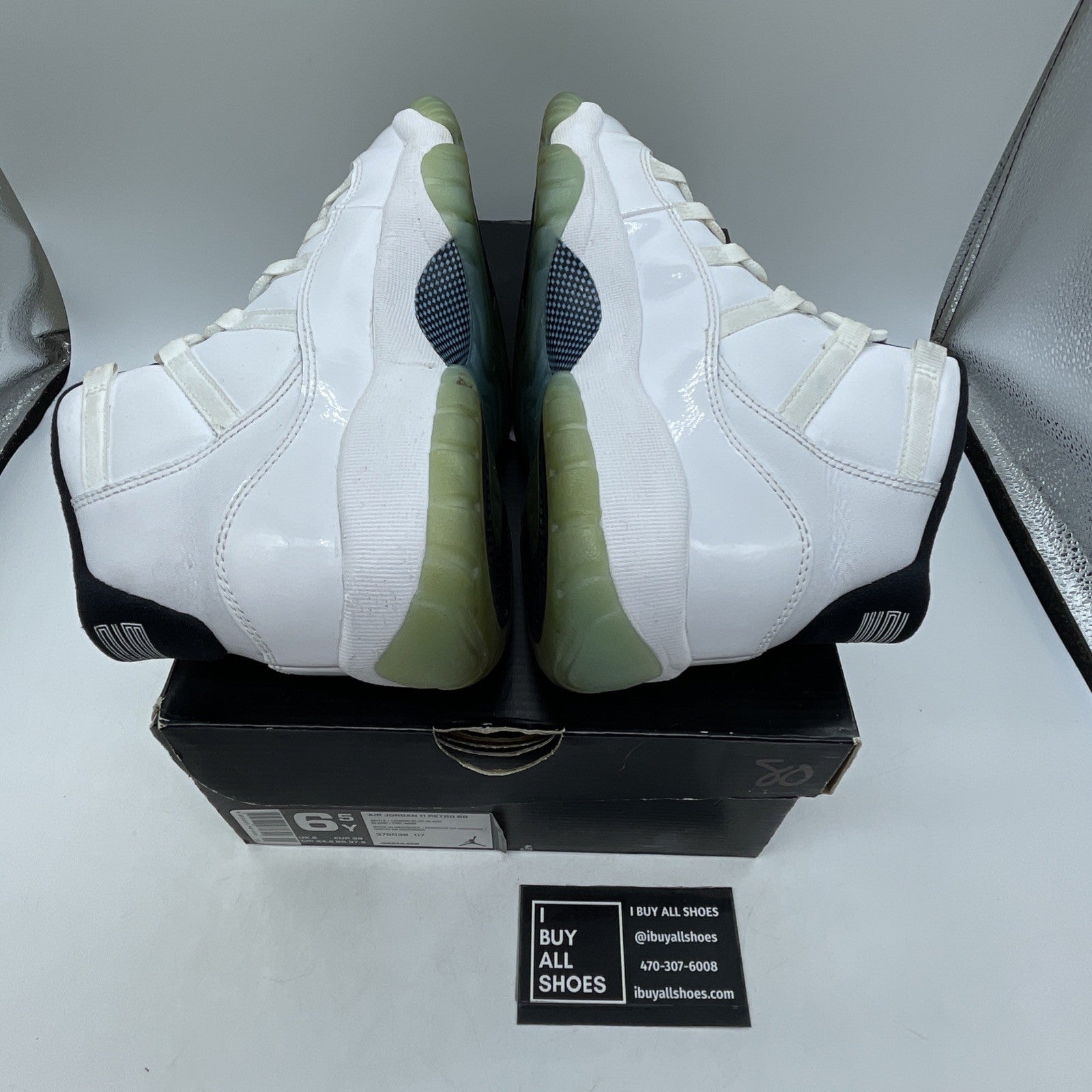 Size 6.5Y (GS) - Air Jordan 11 High Legend Blue (378038-117)