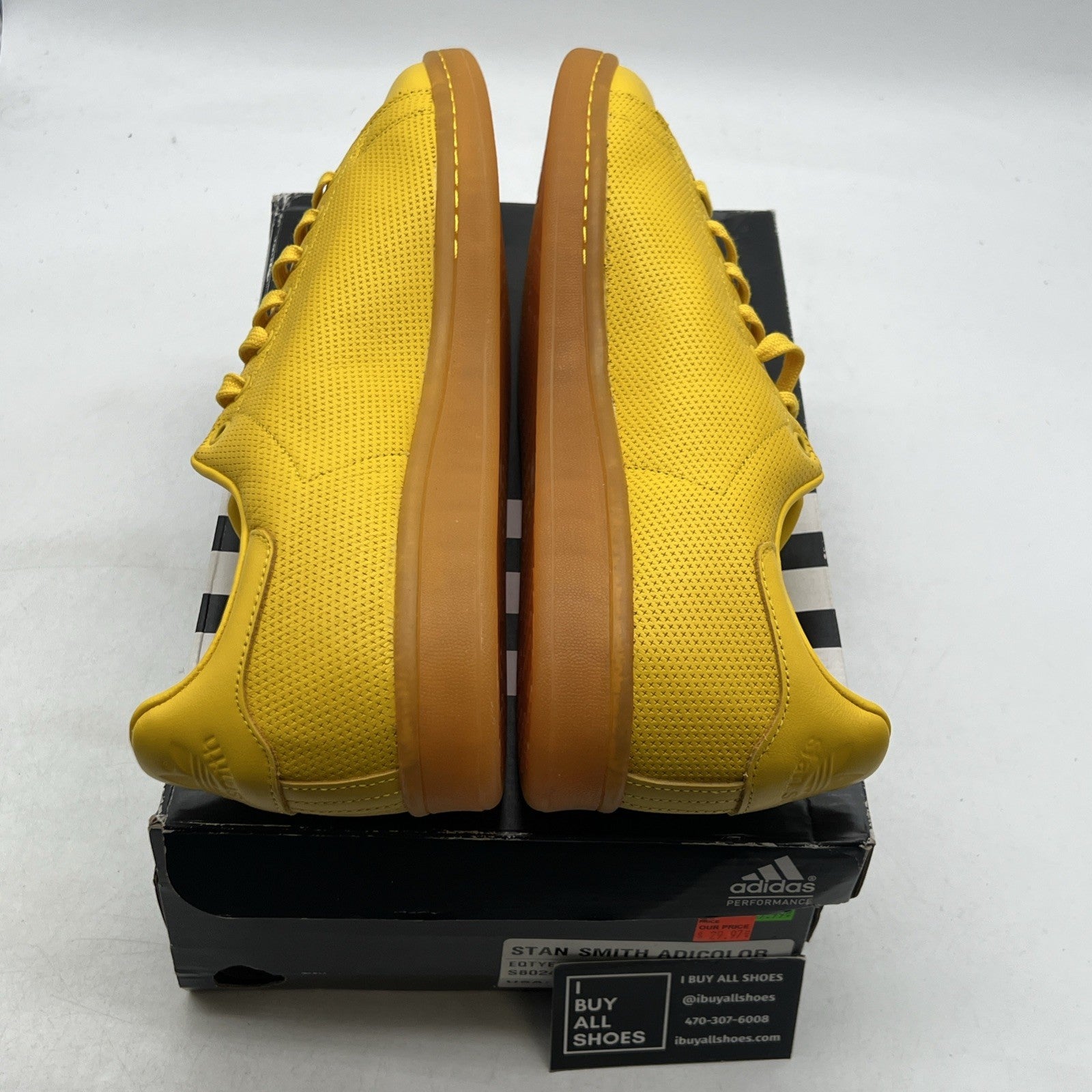 Size 13 - Adidas Stan Smith Adicolor Yellow (S80247)